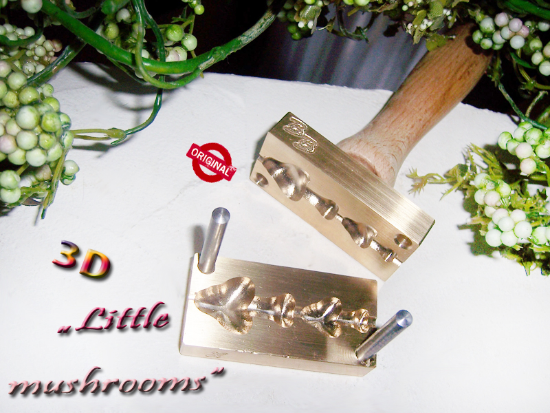 molding press "Bavarian 3D little mushrooms""